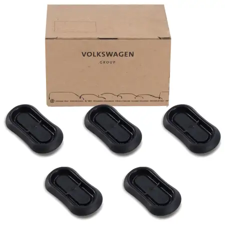 5x ORIGINAL VW Stopfen Abdeckung T&uuml;lle Unterboden Bodengruppe 18x45mm N91055001