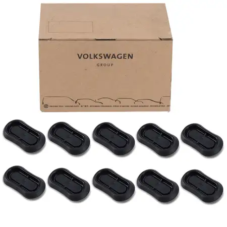 10x ORIGINAL VW Stopfen Abdeckung T&uuml;lle Unterboden Bodengruppe 18x45mm N91055001