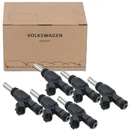 6x ORIGINAL VW Einspritzd&uuml;se Transporter T5 Phaeton Touareg 7L 3.2 V6 022906031K