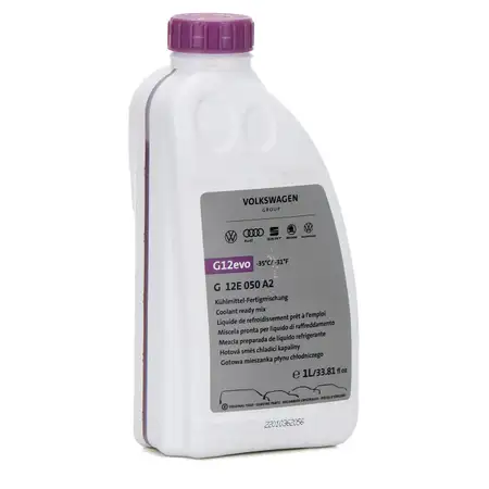 1 Liter ORIGINAL Audi VW K&uuml;hlerfrostschutz FERTIGMIX Ready Mix G12 evo G12E050A2