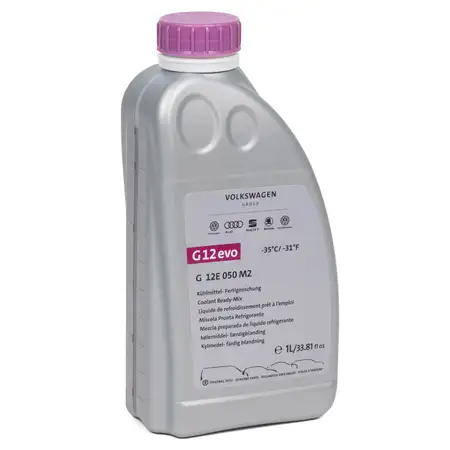 1 Liter ORIGINAL Audi VW K&uuml;hlerfrostschutz FERTIGMIX Ready Mix G12 evo G12E050M2