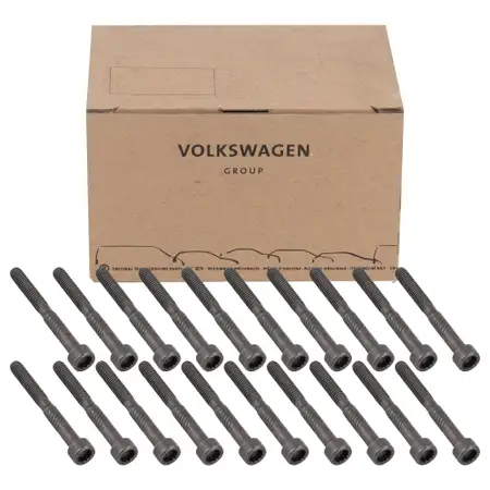 20x ORIGINAL VW Schraube Nockenwellenlager M6x54 Phaeton Touareg 5.0 V10 TDI 038103714G