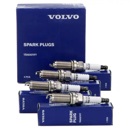 4x ORIGINAL Volvo Z&uuml;ndkerze S60 S80 S90 V40 V60 V70 V90 XC60 XC70 XC90 1.5 2.0 31673604