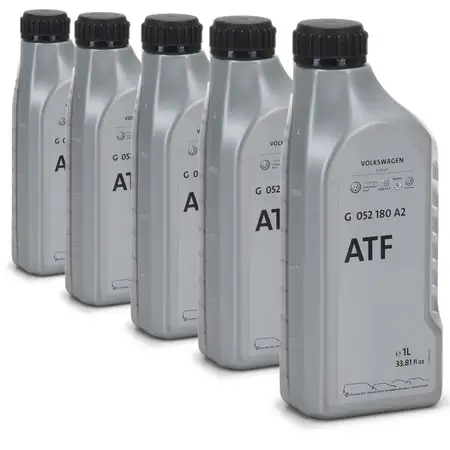 5x ORIGINAL Audi VW Getriebe&ouml;l Automatikgetriebe&ouml;l ATF 5 Liter G052180A2