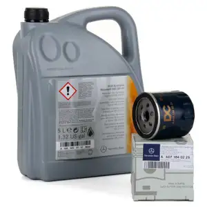 5 Liter ORIGINAL Mercedes-Benz ÖL Motoröl 5W30 MB 229.51 + Ölfilter 6071840225