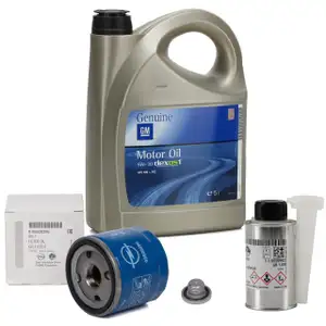 5L 5 Liter ORIGINAL Opel Motoröl 5W30 + Ölfilter 95528296 + 1x Additiv Astra K Insignia