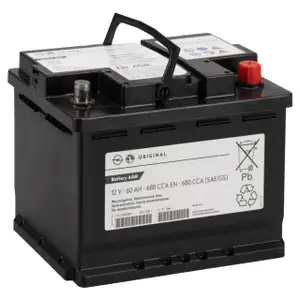 ORIGINAL GM Opel Autobatterie Starterbatterie 12V 60Ah 680 CCA EN 13502000