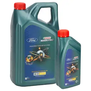 6L 6 Liter ORIGINAL Ford CASTROL MAGNATEC 5W-20 E Motoröl Öl 15F8D7 15D63B