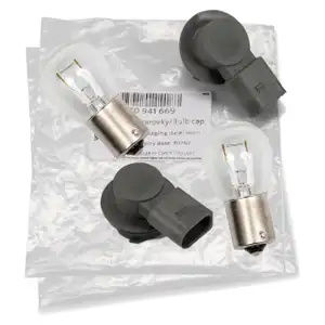 2x ORIGINAL Skoda Lampenträger Tagfahrlicht + Glühlampe Octavia 2 (1Z) 1Z0941669