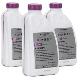 3 Liter ORIGINAL Audi VW Kühlerfrostschutz FERTIGMIX Ready Mix G12 evo G12E050A2