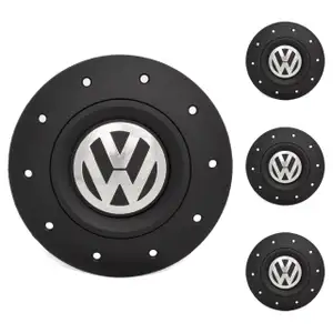 4x ORIGINAL VW Abdeckkappe Radnabe für Stahlfelge 16 Zoll T5 T6 Amarok 7H0601151B RVB