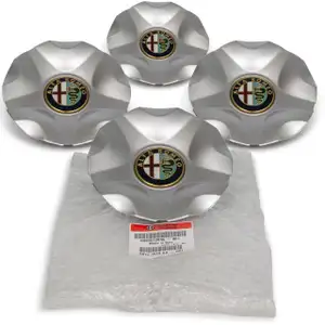 4x ORIGINAL Alfa Romeo Nabendeckel Felgendeckel Radkappe MITO (955) 50512635