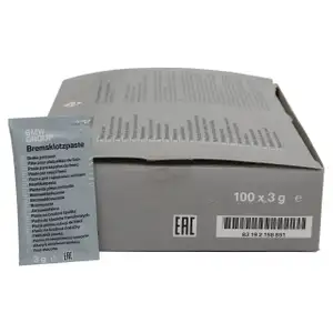 100x ORIGINAL BMW Montagepaste Bremspaste Bremsklotzpaste 83192158851