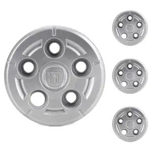 4x ORIGINAL Fiat Radnabendeckel Blende 16 Zoll Silber Ducato 250 1358876080