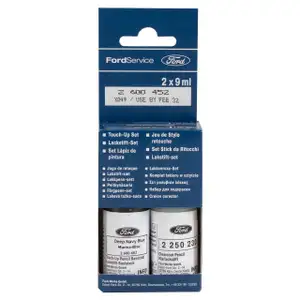 ORIGINAL Ford Lackstift Set Marine Blau Metallic 4CWA + Klarlack 2x 9ml 2600452