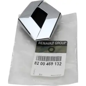 ORIGINAL Renault Emblem Logo Symbol Raute Heckklappe 9x7cm Clio 3 hinten 8200469132