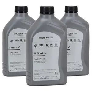 3 Liter ORIGINAL VW Motoröl Öl 5W40 SPECIAL G BENZIN 502.00 505.00 GS55502M2