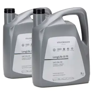 10 Liter ORIGINAL VW Motoröl Öl 0W30 LONGLIFE III FE 504.00 507.00 GS55545M4