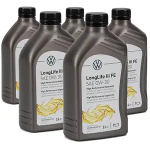 5 Liter ORIGINAL VW Motoröl Öl 0W-30 LONGLIFE III FE 504.00 507.00 GS55545C2