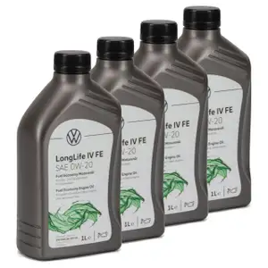 4L 4 Liter ORIGINAL VW Motoröl Öl 0W-20 LONGLIFE IV FE 508.00 509.00 GS60577C2