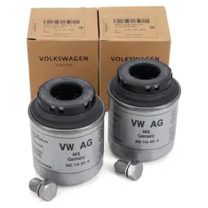 2x ORIGINAL VW Ölfilter + Schraube Golf 6 Passat B6 B7 Polo 5 Tiguan Touran 1.2/1.4 TSI