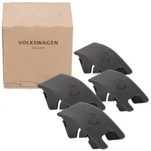 4x ORIGINAL Audi Abdeckung Kappe ISOFIX Schwarz A4 B8 A5 8T hinten 8T0887187 4PK