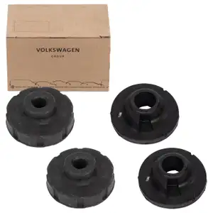 4x ORIGINAL Audi Federteller Federunterlage Anschlagpuffer A6 4F C6 hinten unten + oben