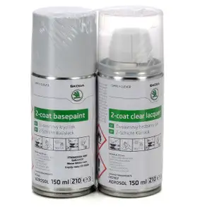 ORIGINAL Skoda Autolack Lackspray Set Moon White met. LS9R 3T0050200A S9R