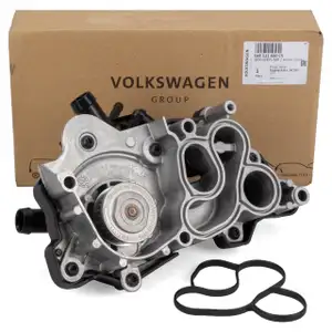 ORIGINAL VW Wasserpumpe + Thermostat Golf 7 8 Passat Polo Tiguan 1.0-1.4 TSI 04E121600CS