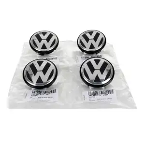 4x ORIGINAL VW Nabendeckel Felgendeckel Ø 65/55 mm GOLF PASSAT T5 3B7601171XRW