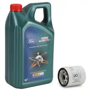 ORIGINAL Ford CASTROL Magnatec Professional A5 5W30 5 Liter + Ölfilter 1751529