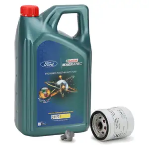 5L 5 Liter ORIGINAL Ford CASTROL Motoröl Öl MAGNATEC E 5W20 + Ölfilter 2468342