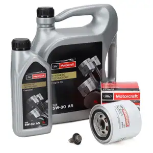 6L ORIGINAL Ford MOTORCRAFT 5W-30 A5 + Ölfilter Mondeo 1 2 3 2.5/3.0 V6 ST200 ST220