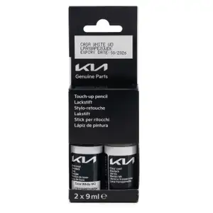 ORIGINAL Kia Lackstift Set Casa White WD + Klarlack 2x 9ml LPA10APE2UWDK MHD 10.2026