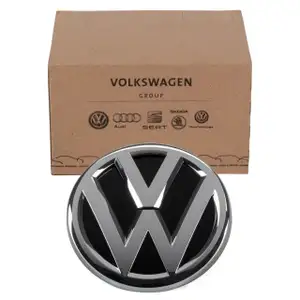 ORIGINAL VW Emblem Logo Heckklappe Schwarz Chrom Golf 7 bis Mj. 2020 hinten 5G0853617A