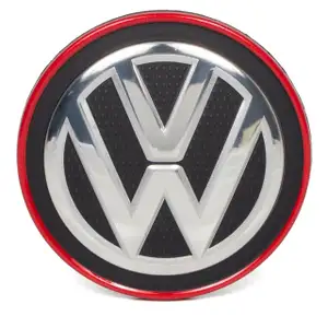 1x ORIGINAL VW Chrom Rot Nabenkappe Nabendeckel Alufelge Golf 7 MK7 T-Roc 5G0601171B LYC