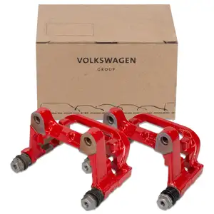 2x ORIGINAL VW Halter Bremssattel Rot Golf 7 Octavia 3 A1 8X hinten links + rechts