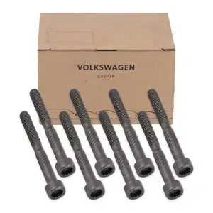 8x ORIGINAL VW Audi Seat Skoda Schraube Nockenwellenlager M6x54 1.9/2.0 TDI 038103714G