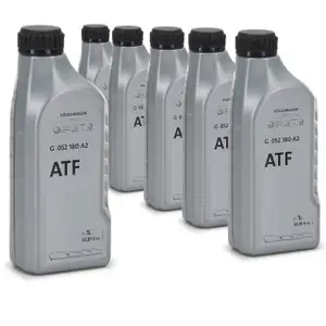 6x ORIGINAL Audi VW Getriebeöl Automatikgetriebeöl ATF 6 Liter G052180A2