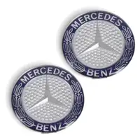 2x ORIGINAL Mercedes-Benz Emblem Stern Lorbeerkranz Schlüsselanhänger SLK R170 0008170216