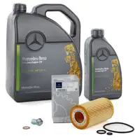 6 Liter ORIGINAL Mercedes-Benz Motoröl 5W30 MB 229.51 + Ölfilter 6111800009