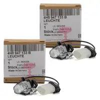 2x ORIGINAL Audi Umfeldleuchte Türgriff A6 C7 A7 4G A8 4H Q7 4M außen links 4H0947133B