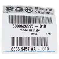 ORIGINAL Fiat Klemmstück Halterung für die Hutablage 500X links 6000626595