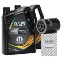 10L PETRONAS SELENIA Motoröl WR PURE ENERGY 5W30 + ORIGINAL Fiat Ölfilter 6000633315