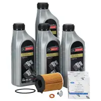 4L ORIGINAL Ford MOTORCRAFT A5 Motoröl Öl 5W30 + Ölfilter + Schraube Fiesta 5 1.4 TDCi