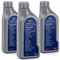 3x 1 Liter ORIGINAL Ford Schaltgetriebeöl ÖL SAE 75W-90 BO 1790199