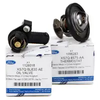 ORIGINAL Ford Thermostat + Gehäuse für Ölkühler Mondeo III MK3 2.0/2.2TDCi