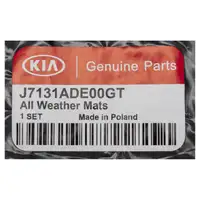 ORIGINAL Kia Gummimatten Fußmatten Satz 4-tlg Ceed Proceed bis Bj 12.2019 J7131ADE00GT