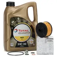 5L TOTAL 5W30 Motoröl + ORIGINAL Renault Ölfilter Clio 4 Megane 3 Twingo 3 0.9/1.2 TCe