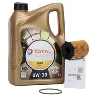 5L 5 Liter TOTAL QUARTZ INEO FIRST 0W-30 + ORIGINAL PSA Ölfilter 1610693780